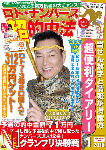 16年1月号 ロト ナンバーズ 超 的中法 主婦の友インフォス 16年1月号 ロト ナンバーズ 超 的中法 主婦の友インフォス