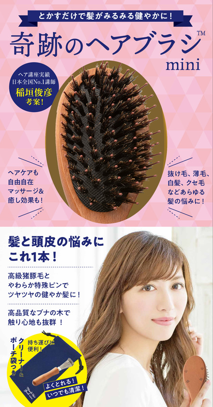 とかすだけで髪がみるみる健やかに 奇跡のヘアブラシ Mini 書籍 ムック 主婦の友インフォス